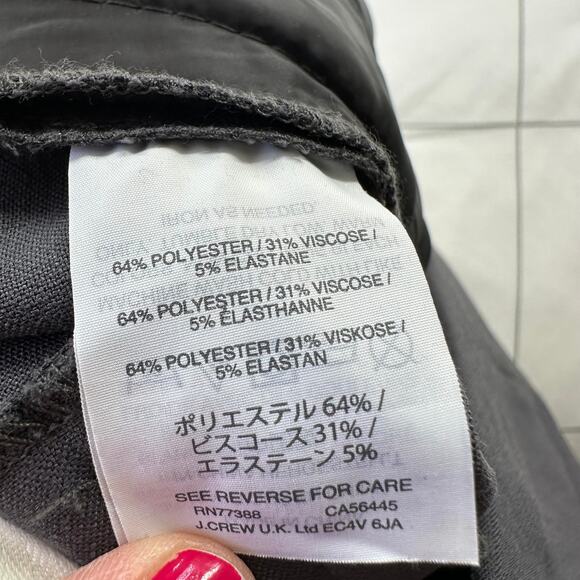 J. Crew Pants Women 2 Gray 365 High Rise Cameron Trouser Classic Solid Corpcore - Picture 5 of 12